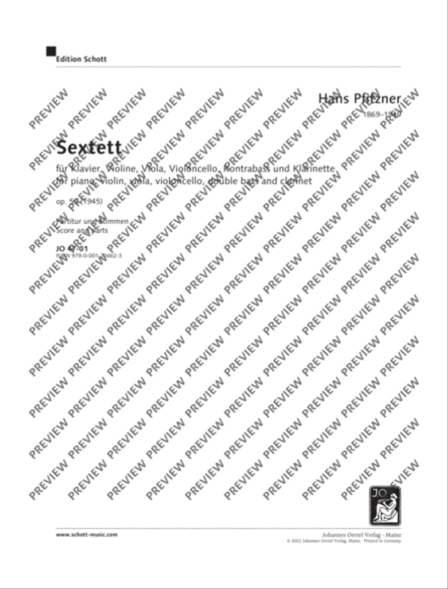 Sextett Sextett Clarinet scores gallery preview page 2