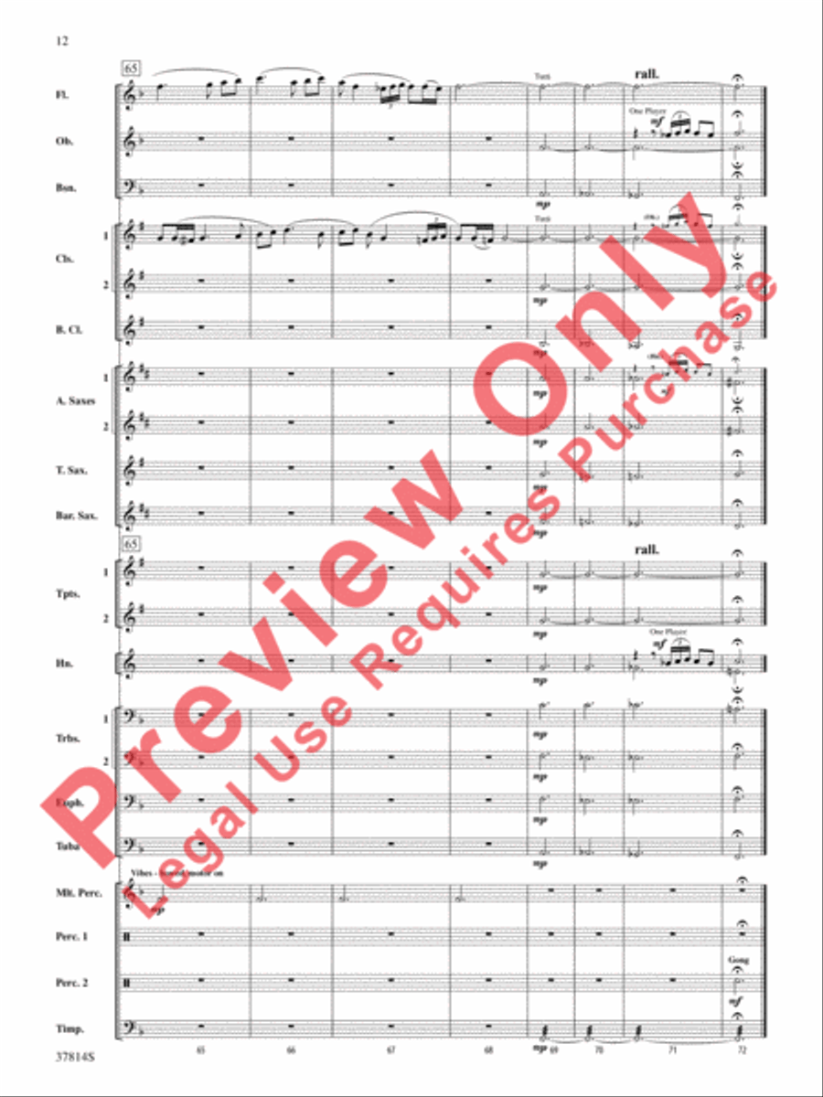 Wexford Carol Concert Band scores gallery preview page 13