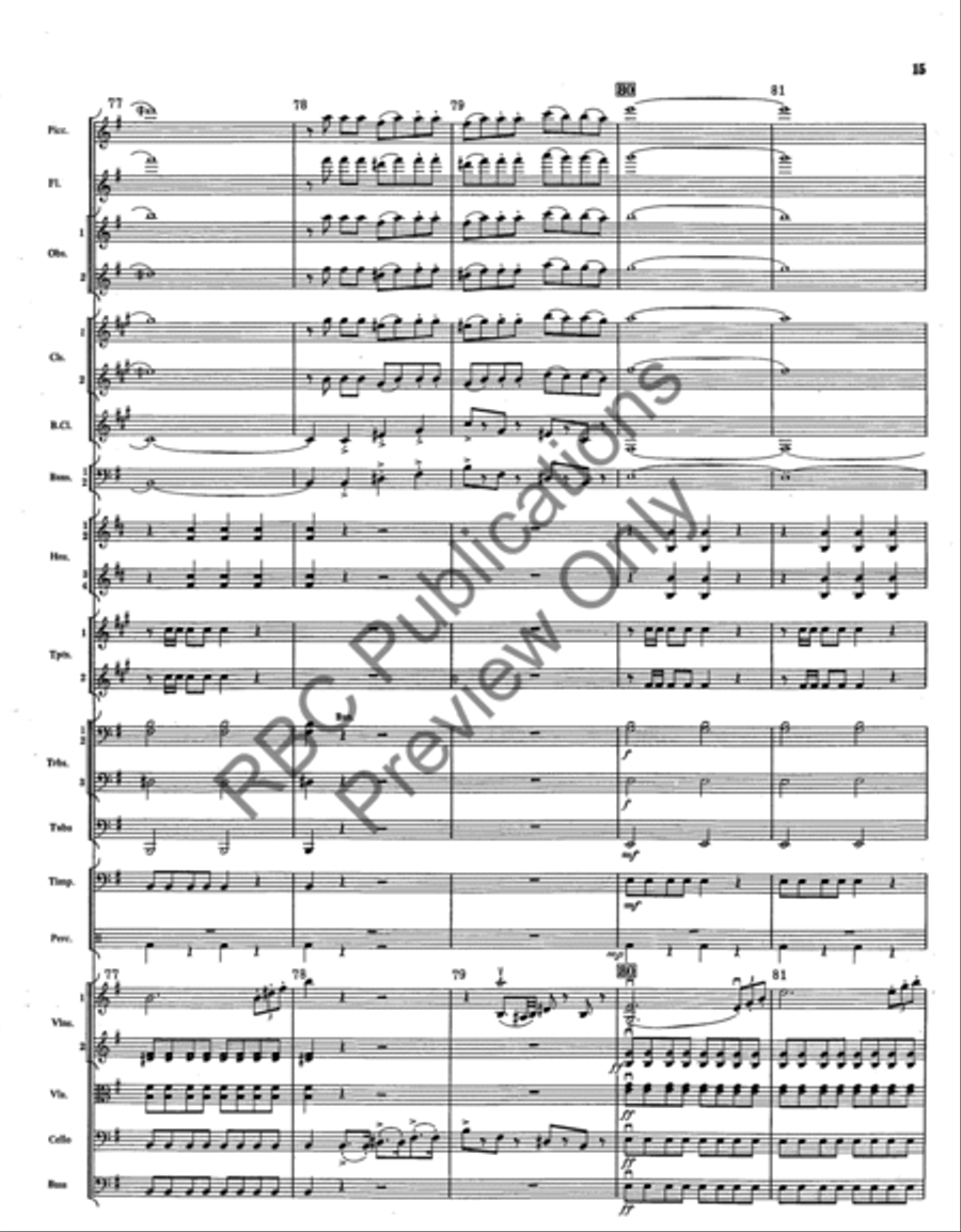 Overture From The Barber Of Seville (Score) Full Orchestra scores gallery preview page 18