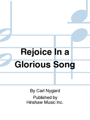 Book cover for Rejoice in a Glorious Song