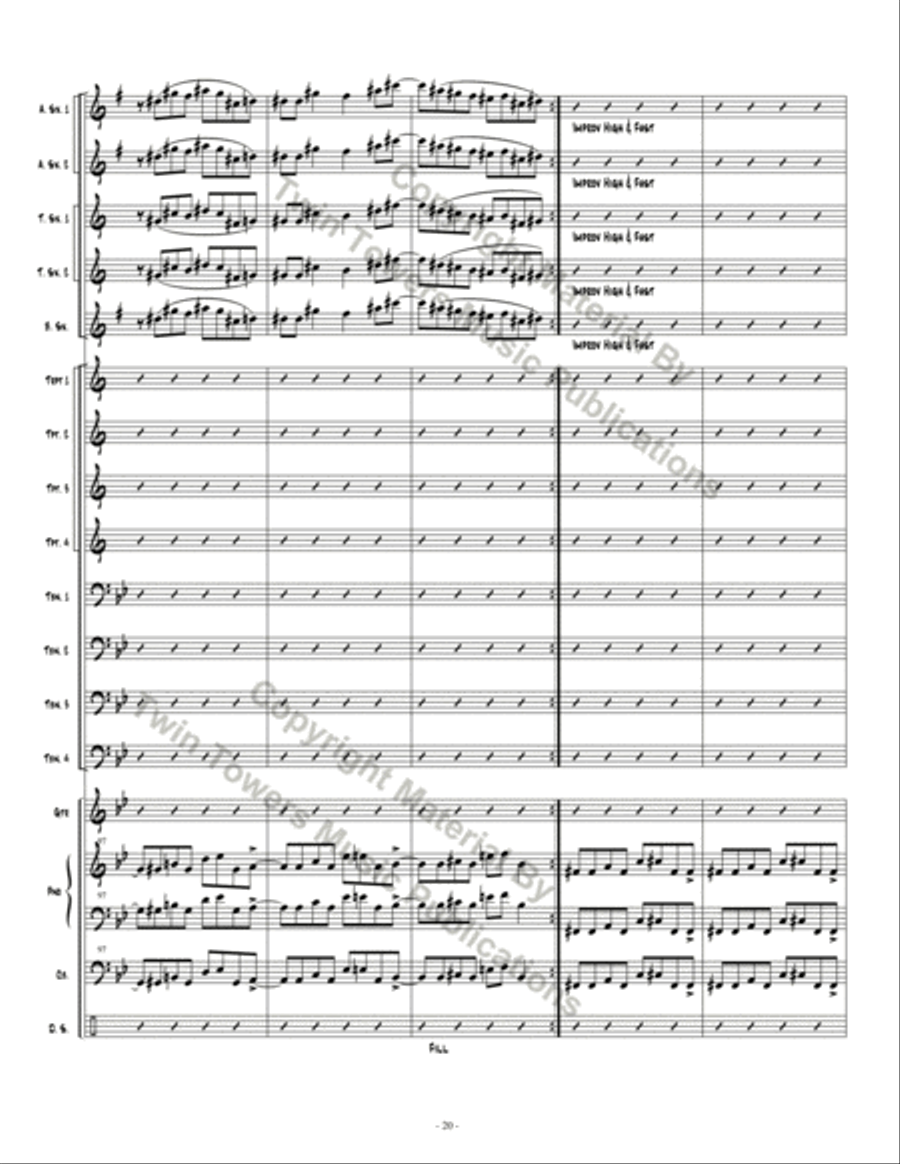 Espionage 1 Espionage 1 Jazz Ensemble scores gallery preview page 21