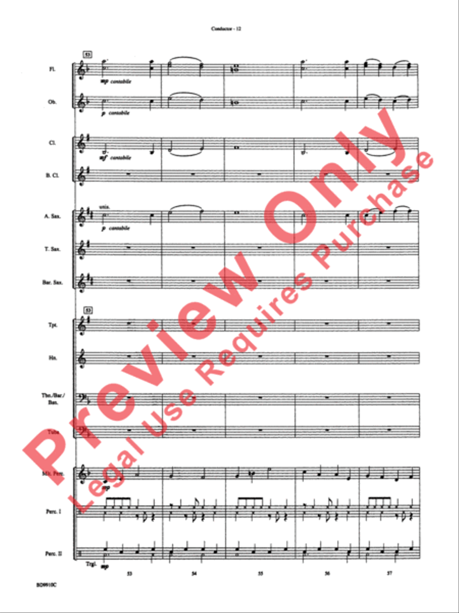 Voodoo Dance Concert Band scores gallery preview page 15