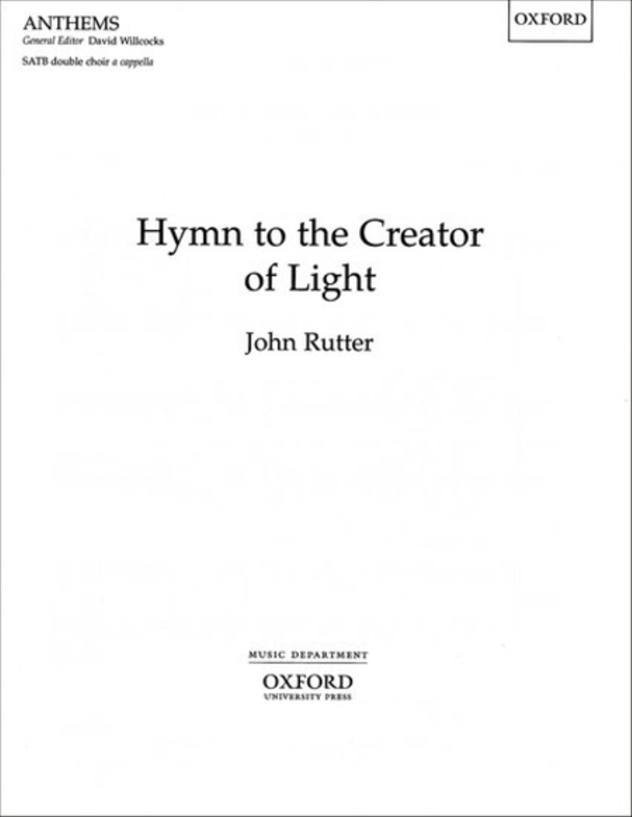 Hymn to the Creator of Light SSAATTBB scores gallery preview page 1