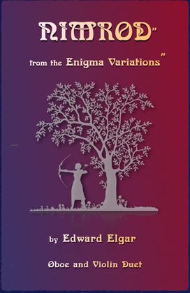 Book cover for Nimrod, from the Enigma Variations by Elgar, Oboe and Violin Duet