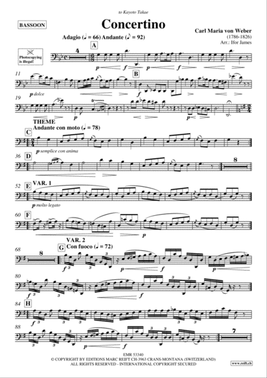 Concertino Bassoon Solo scores gallery preview page 2