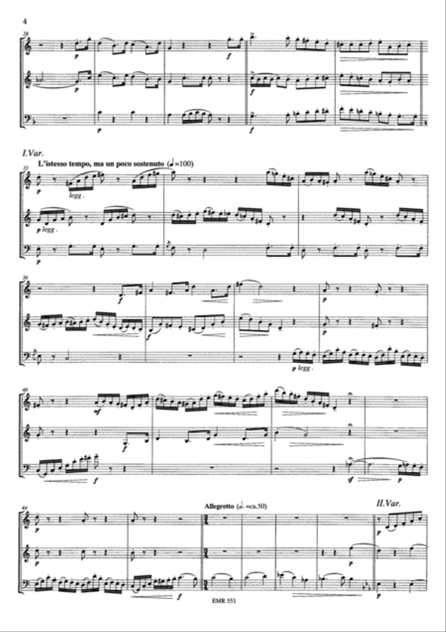 Figaro-Metamorphosen Brass Trio scores gallery preview page 11