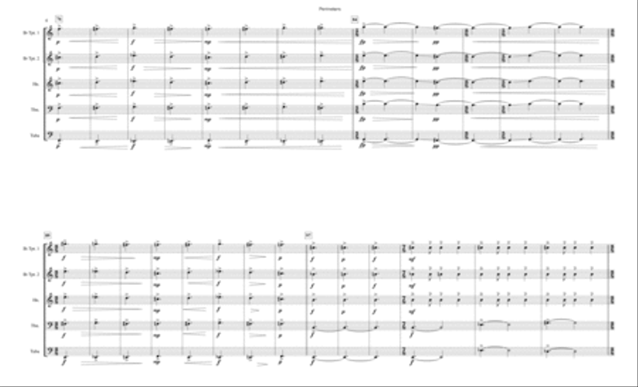 Perimeters Perimeters Brass Ensemble scores gallery preview page 5