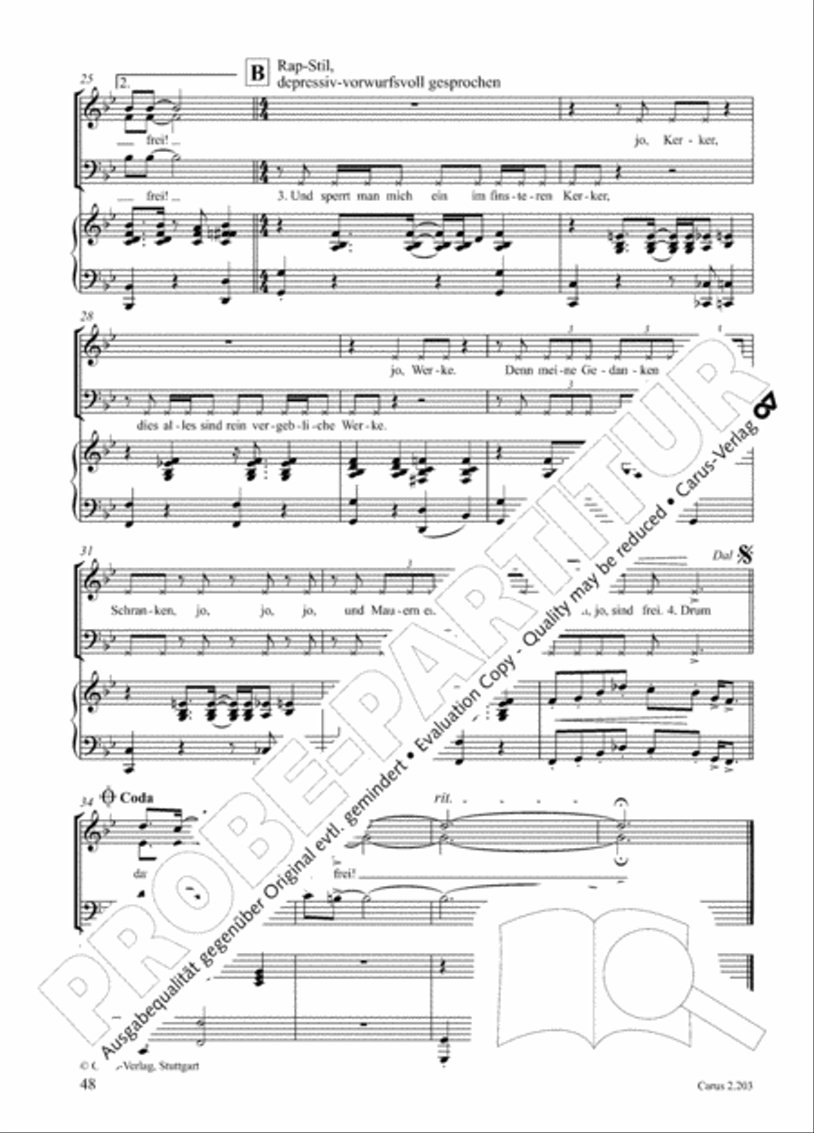 Loreley. Folk songs for choir (Loreley. Volkslieder fur Chor) Choir scores gallery preview page 55