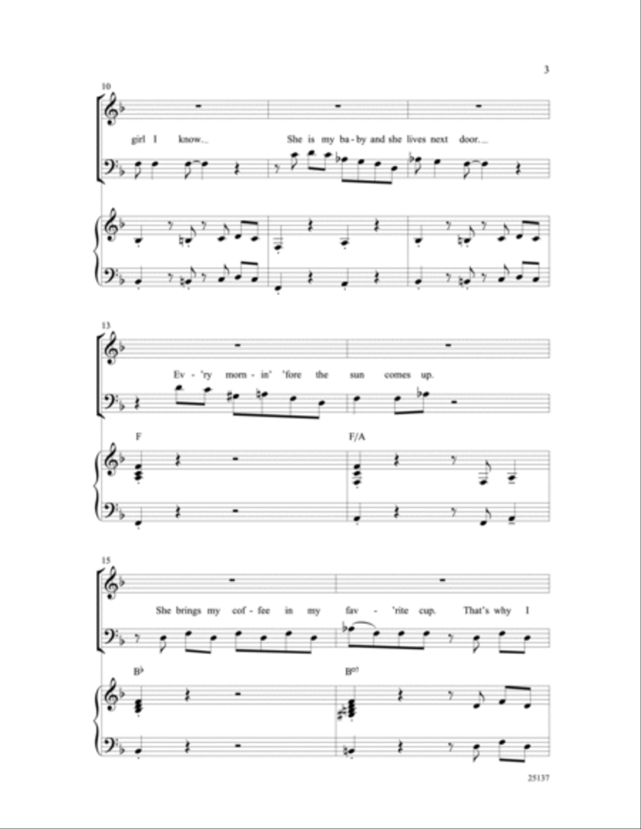 Hallelujah I Love Her So Hallelujah I Love Her So 3-Part scores gallery preview page 3