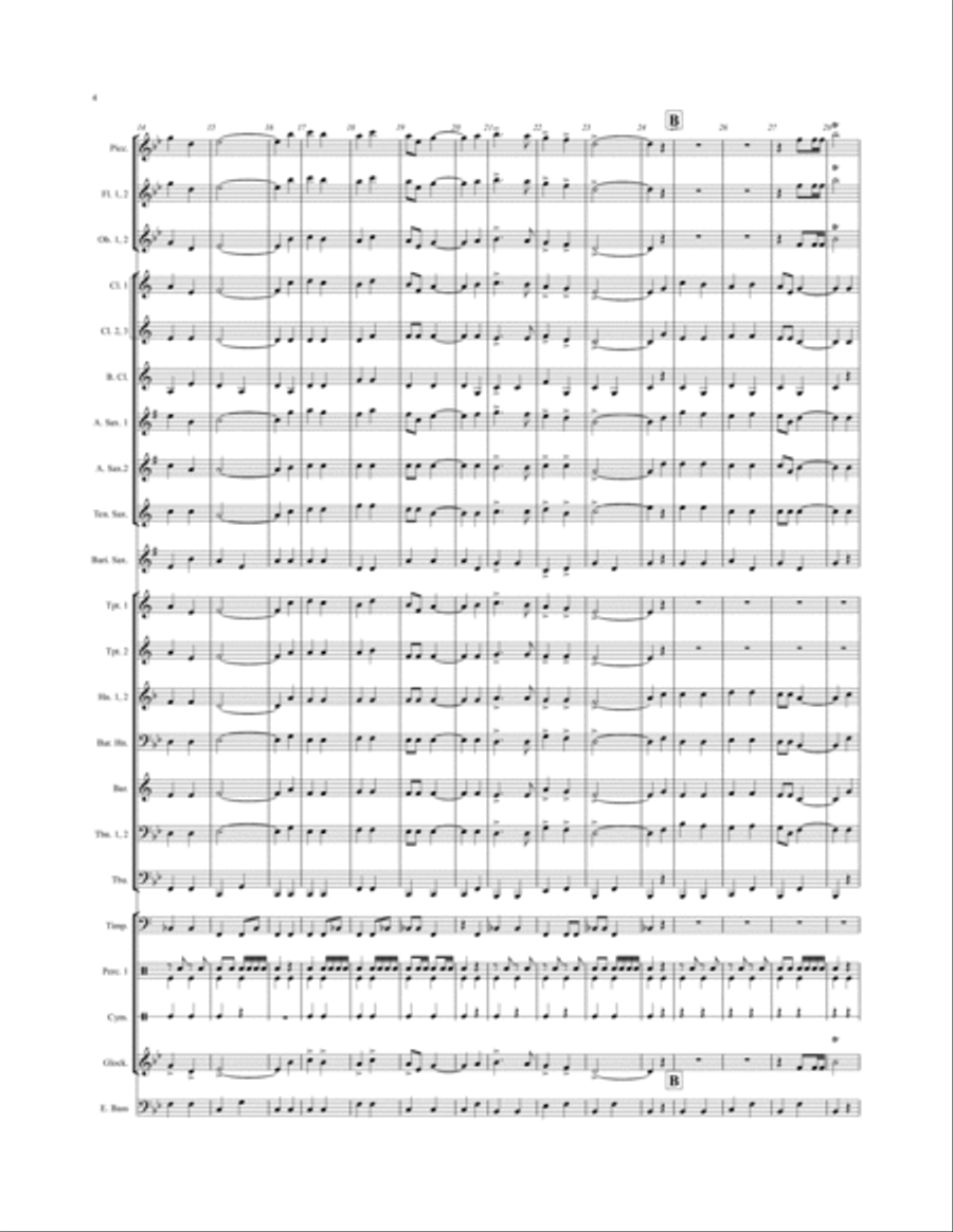 Delaware County March Delaware County March Concert Band scores gallery preview page 4