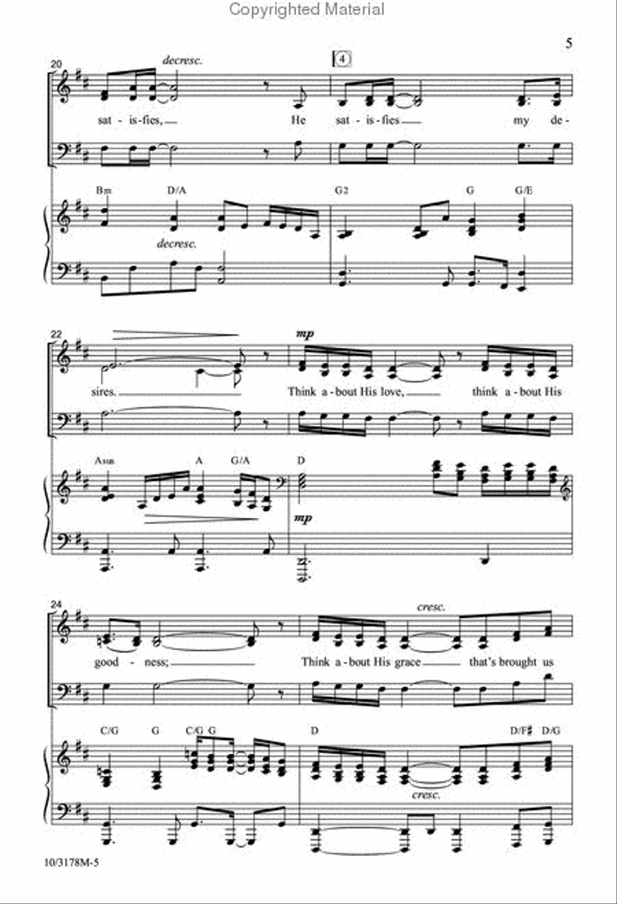 Think About His Love Think About His Love 3-Part scores gallery preview page 5