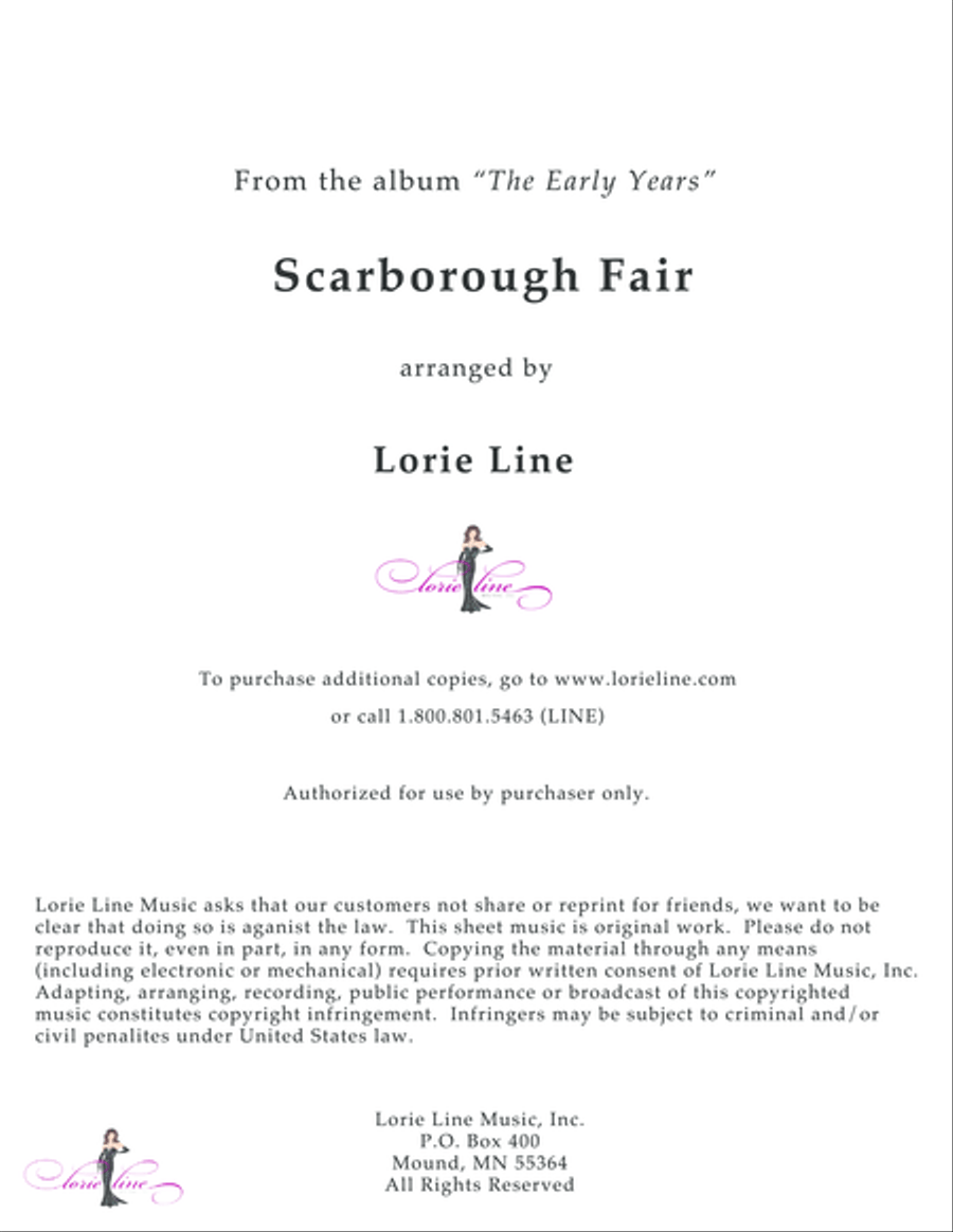 Scarborough Fair Piano Solo scores gallery preview page 1