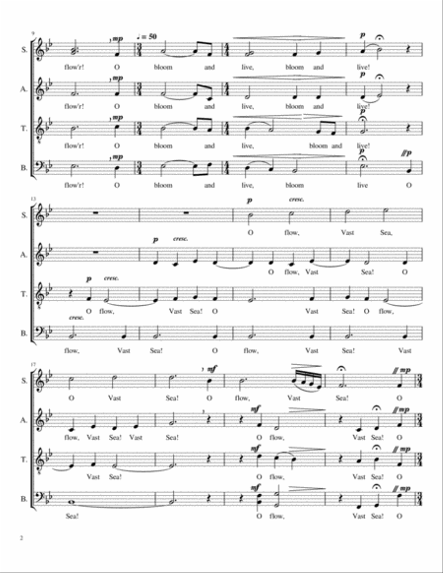 O Earth, Rejoice! 4-Part scores gallery preview page 3