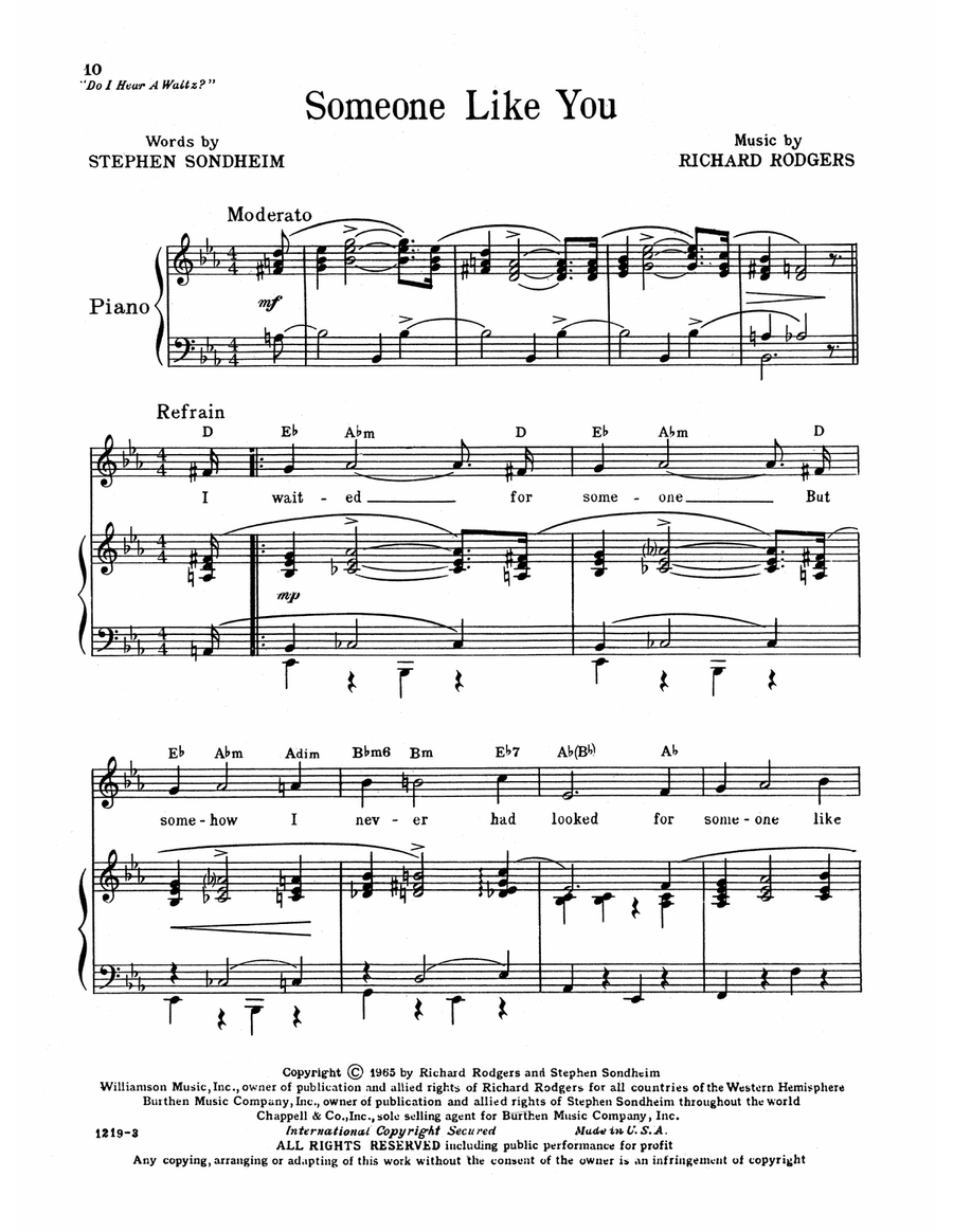Someone Like You (from Do I Hear A Waltz?)