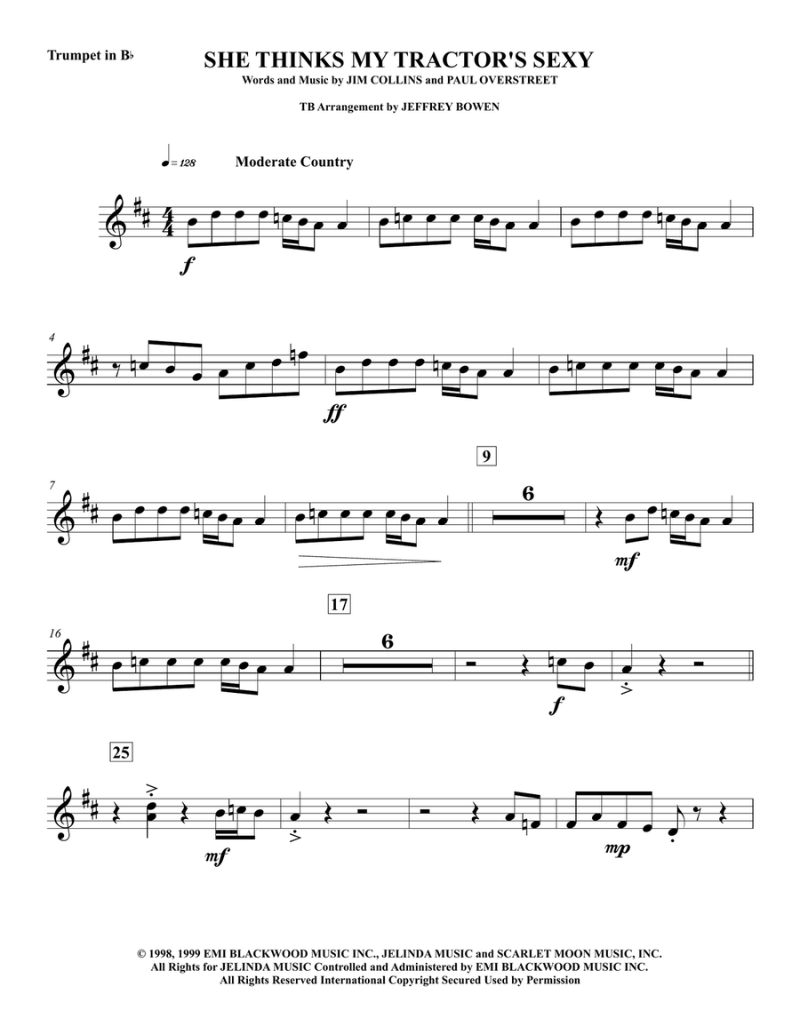 She Thinks My Tractor's Sexy Concert Band scores gallery preview page 1