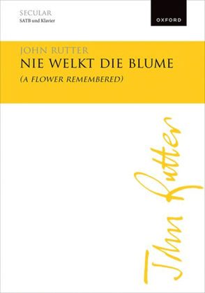 Book cover for Nie welkt die Blume (A flower remembered)