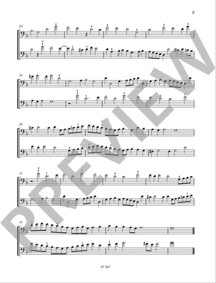 Cello Duets String Duet scores gallery preview page 5