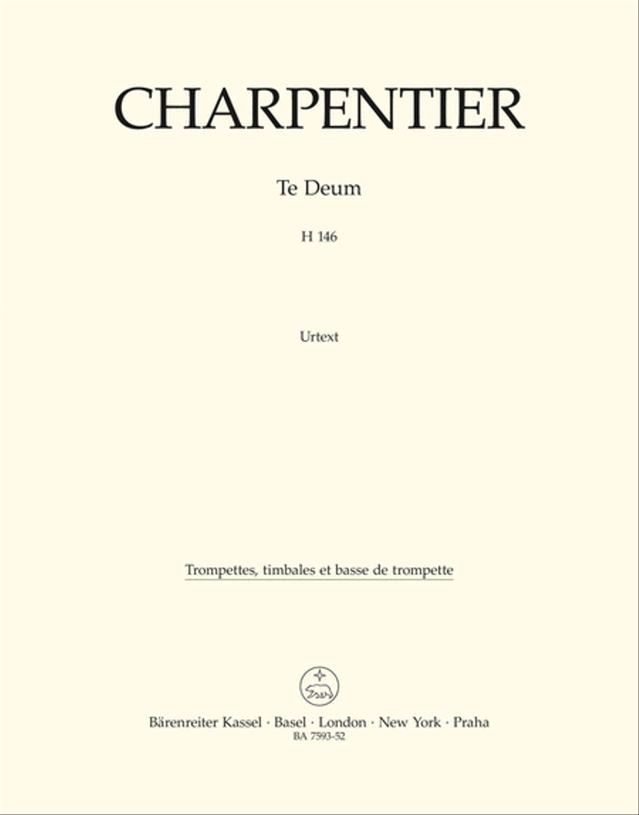 Te Deum in D major H 146 Trumpet scores gallery preview page 1