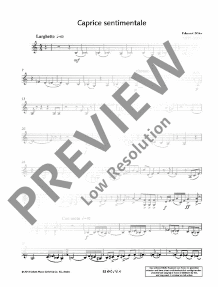 Caprice sentimentale Violin scores gallery preview page 19