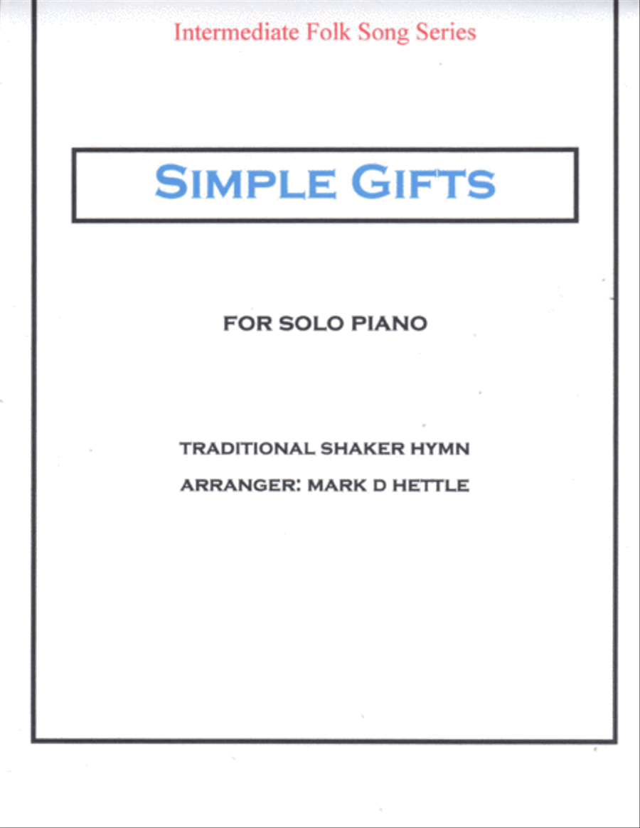 Simple Gifts Simple Gifts Piano Solo scores gallery preview page 1