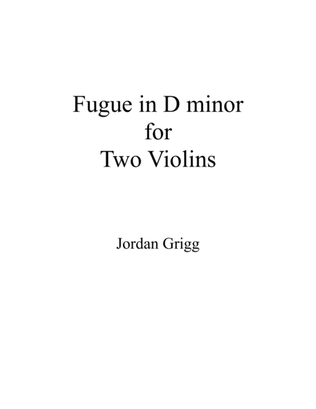 Fugue in D minor for Two Violins