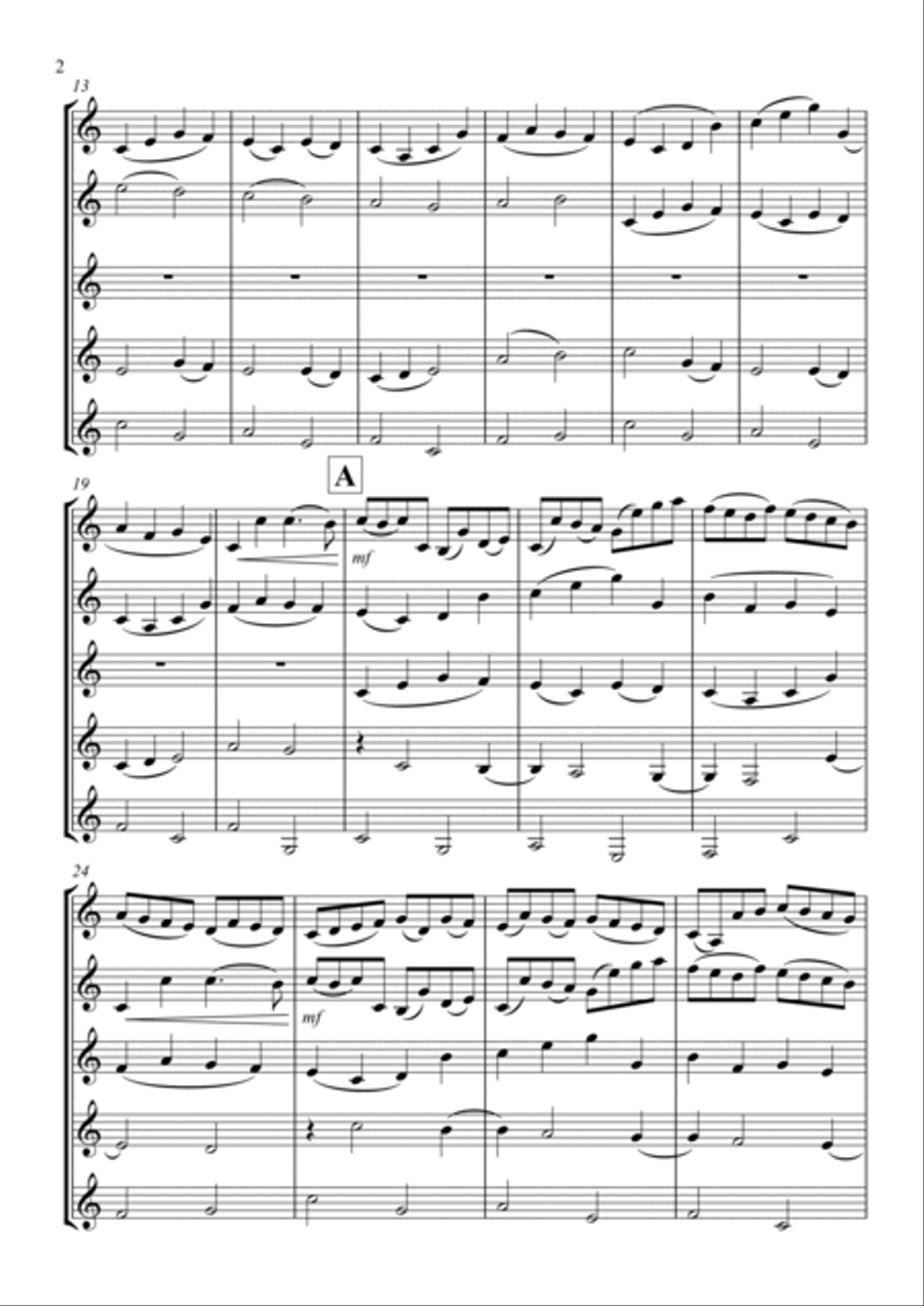 Canon Canon Clarinet Quintet scores gallery preview page 2