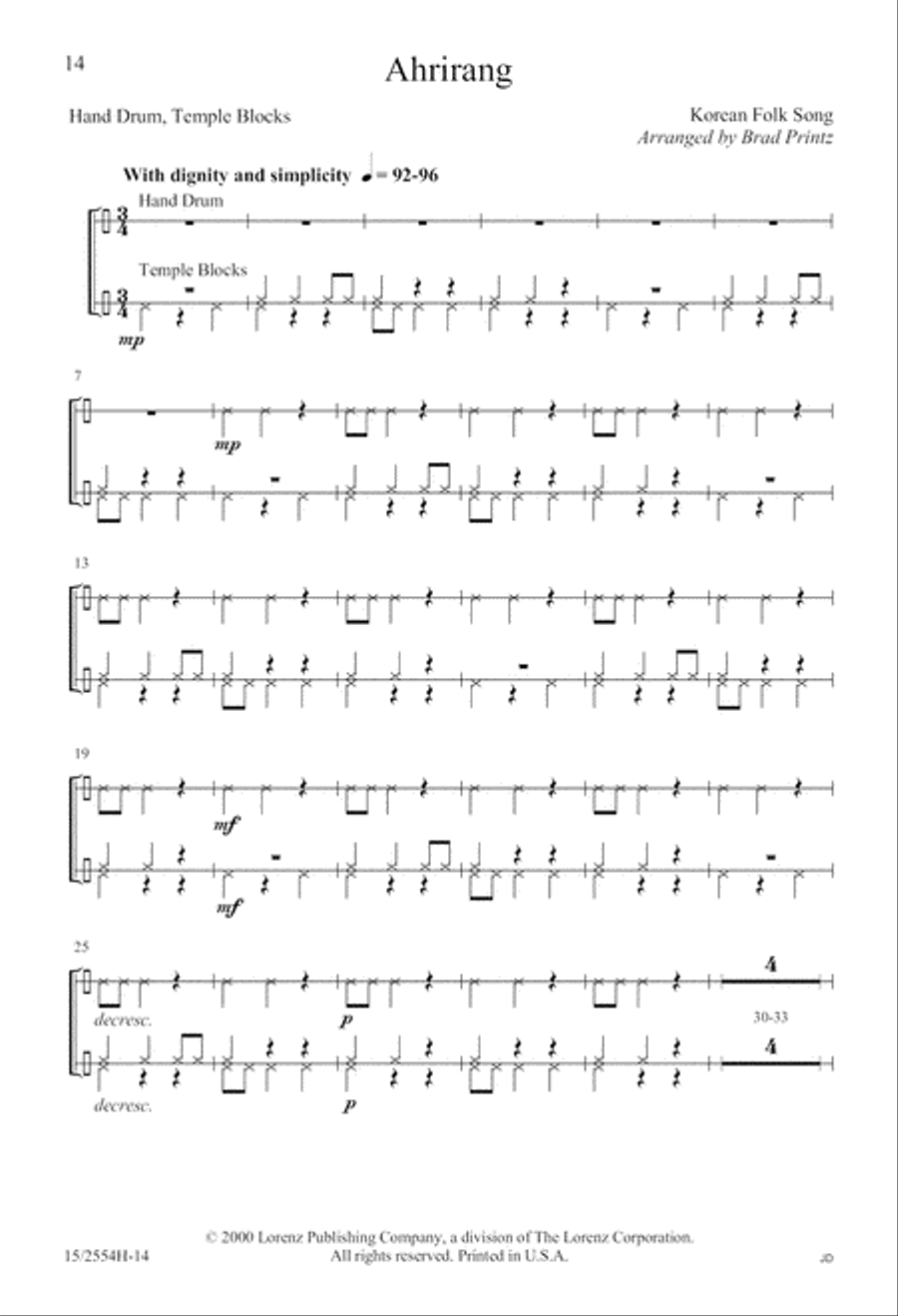 Ahrirang 3-Part scores gallery preview page 15