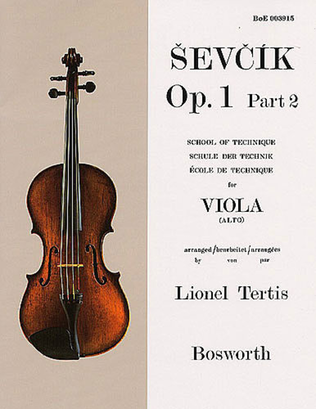 Book cover for Sevcik Viola Studies: School Of Technique Part 2