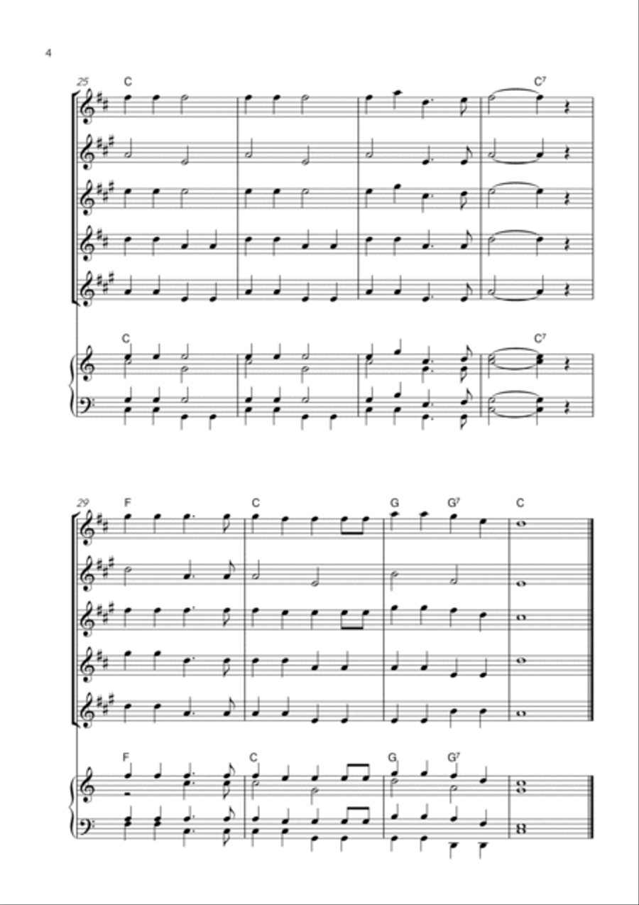 Jingle Bells Chamber Music scores gallery preview page 4