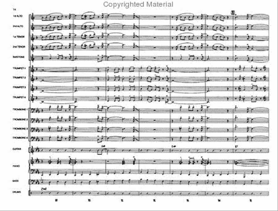 Chasin' Bill Jazz Ensemble scores gallery preview page 13