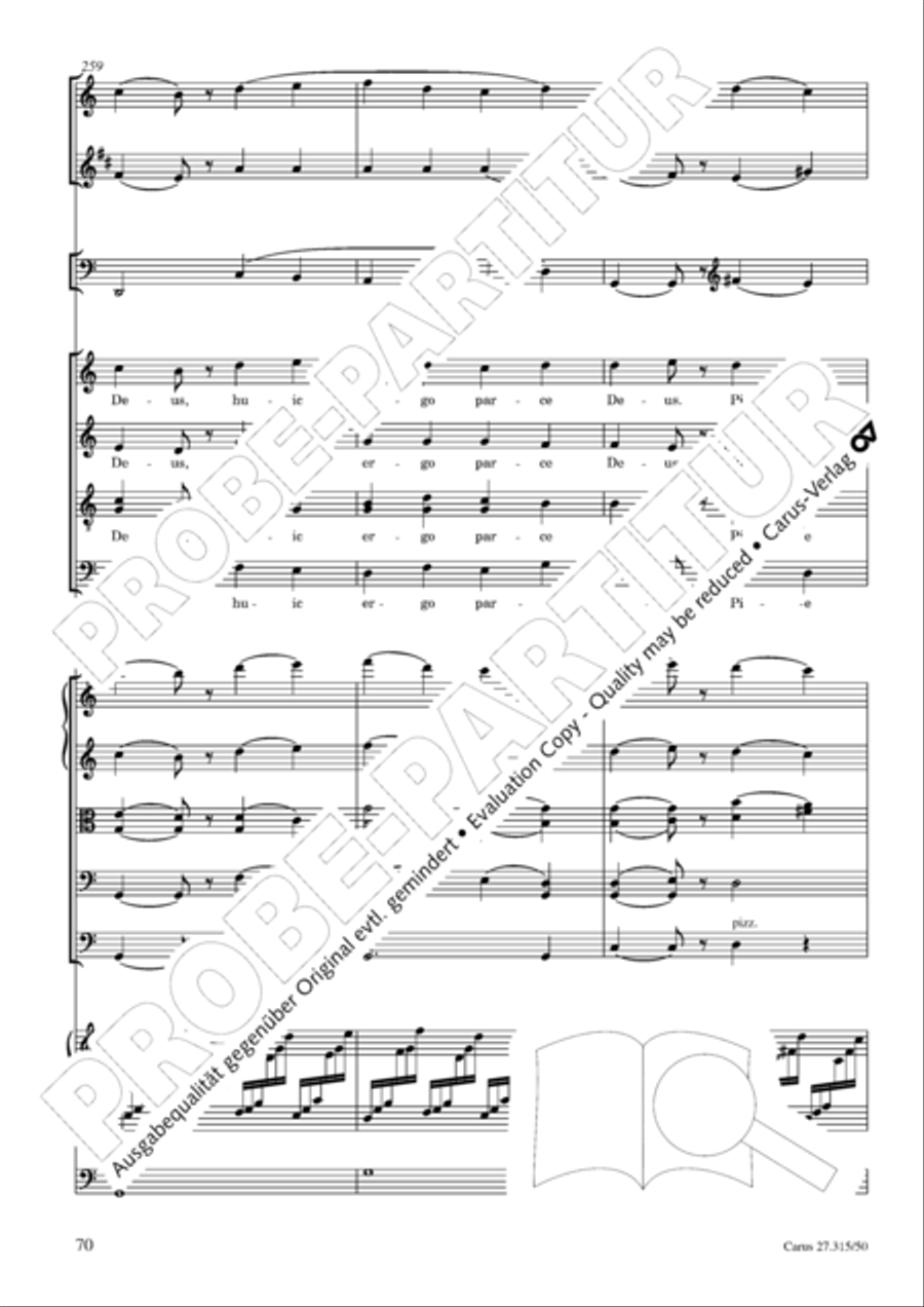 Requiem in C major 4-Part scores gallery preview page 73