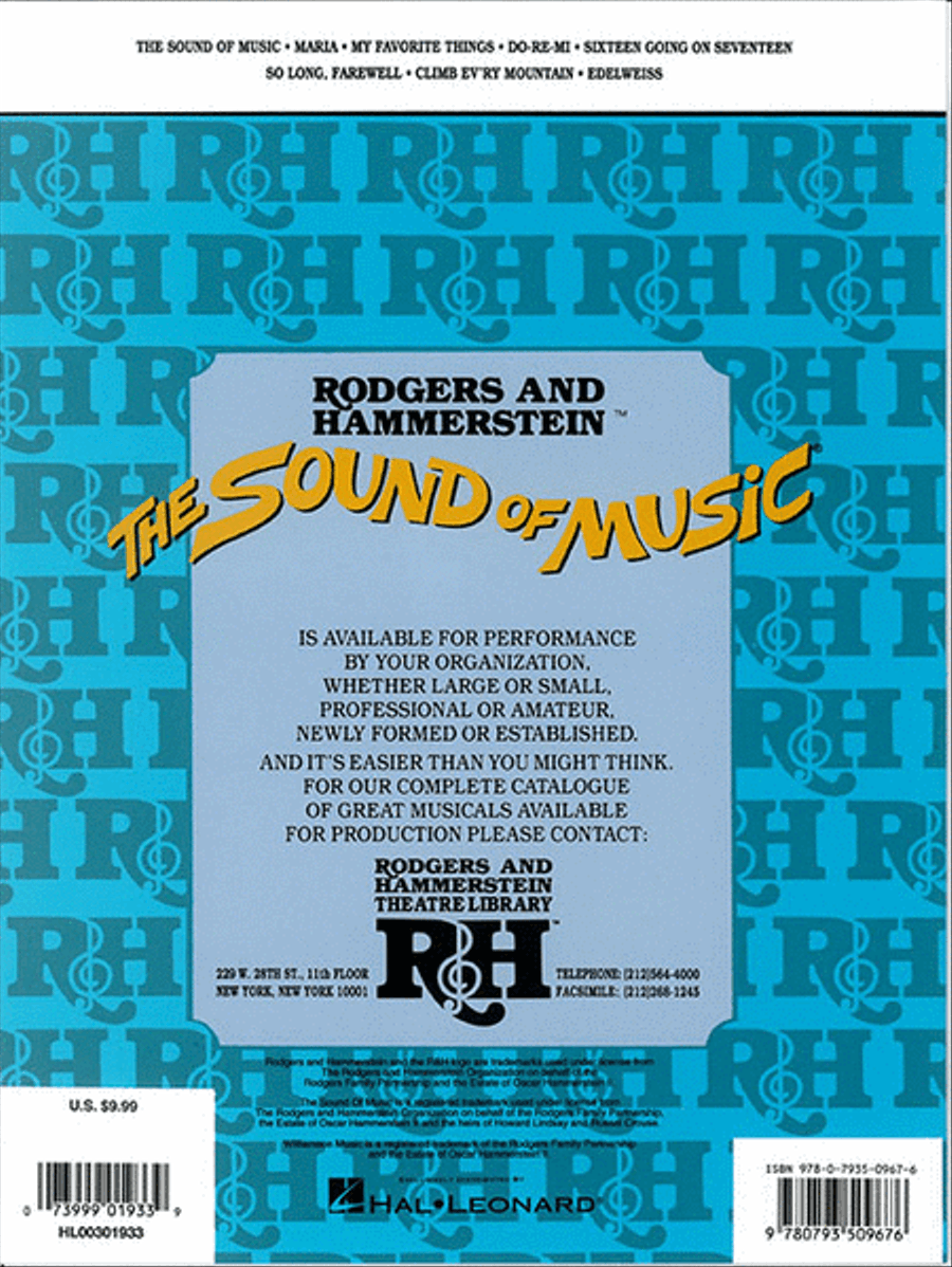 The Sound of Music - Easy Piano Piano, Vocal, Guitar scores gallery preview page 5