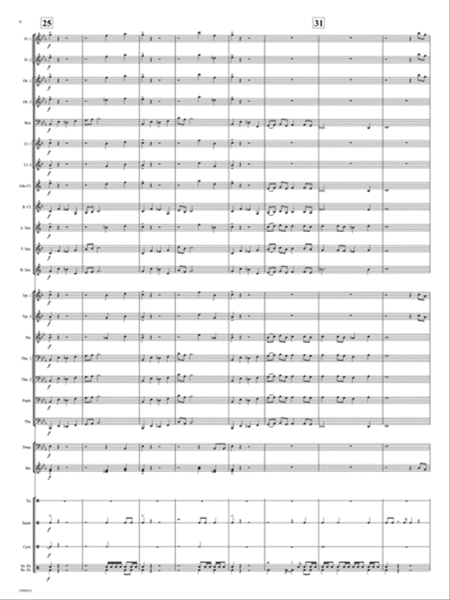 Madeira Beach Concert March Concert Band scores gallery preview page 6