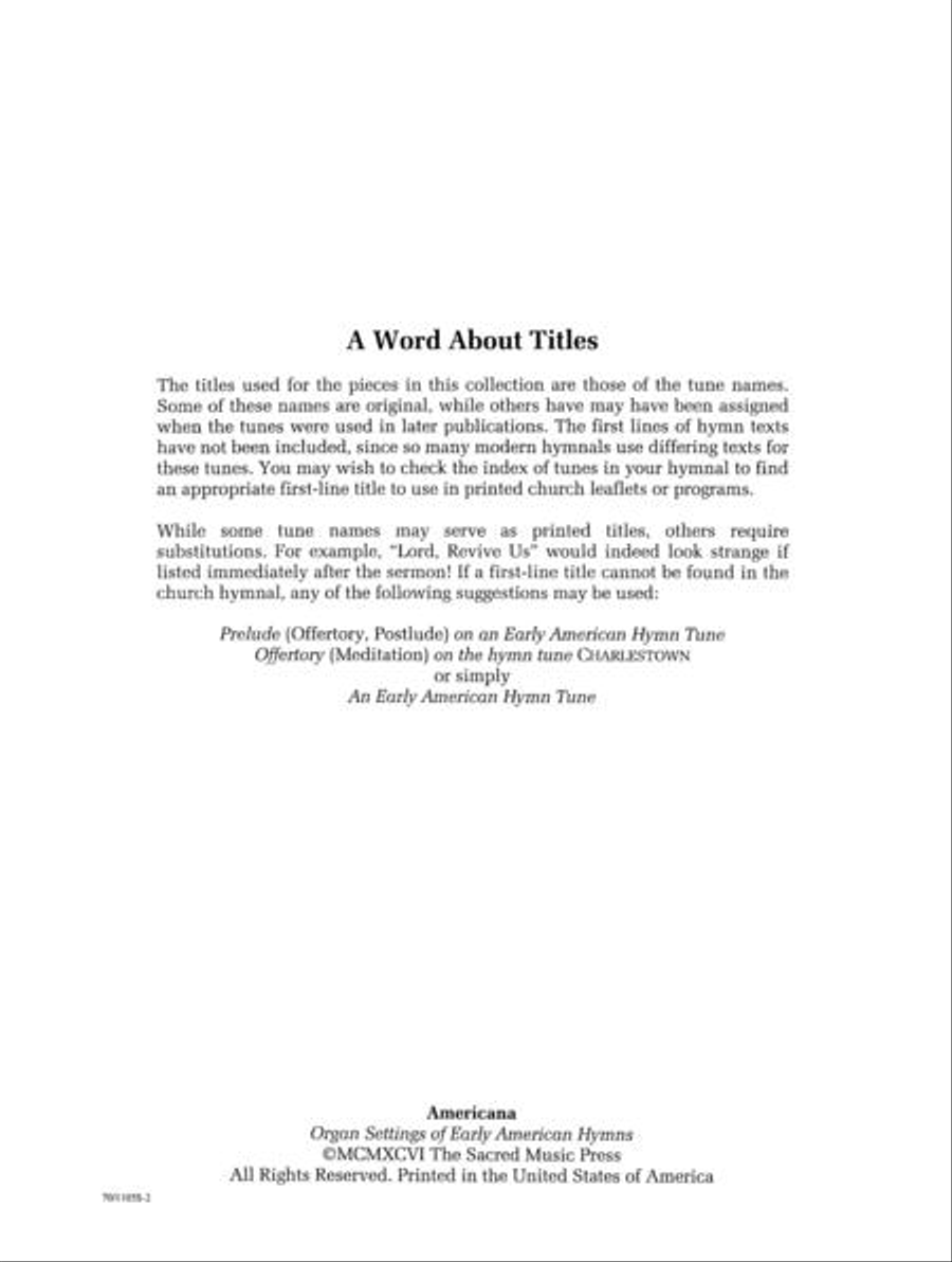 Americana Americana Organ Solo scores gallery preview page 3