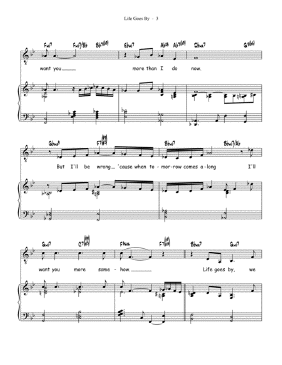 Life Goes By Jazz Ensemble scores gallery preview page 3
