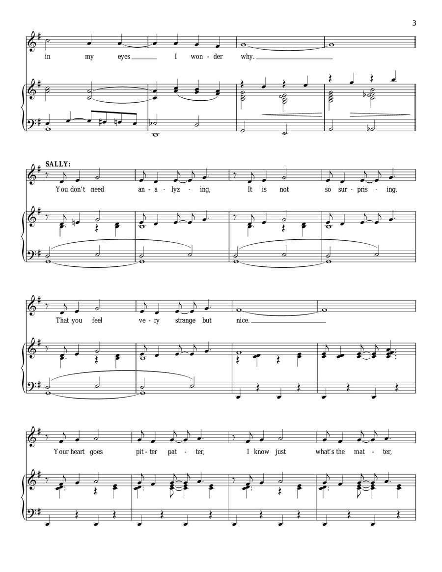 (I Wonder Why?) You're Just In Love Piano, Vocal scores gallery preview page 3