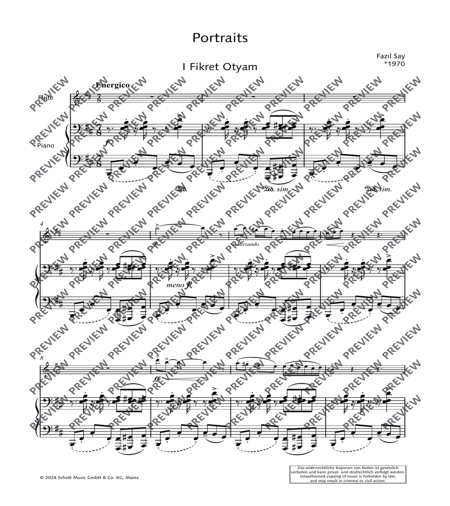 Portraits Portraits Flute Solo scores gallery preview page 5