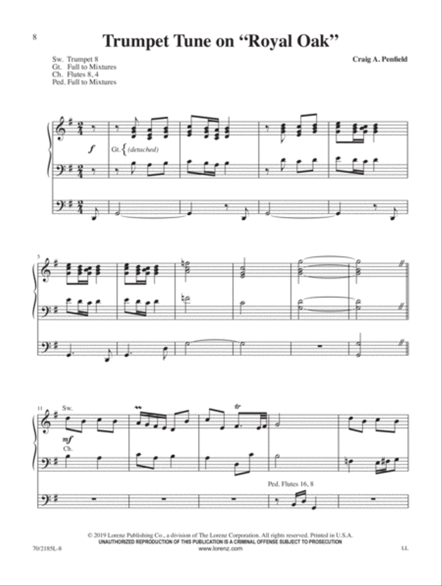Fanfares, Trumpet Tunes, and Toccatas Trumpet scores gallery preview page 5