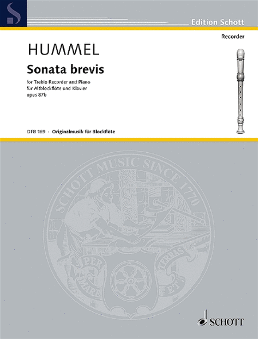 Sonata Brevis Alto Recorder scores gallery preview page 1