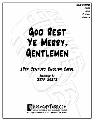 Book cover for God Rest Ye Merry, Gentlemen (Wind Quartet)