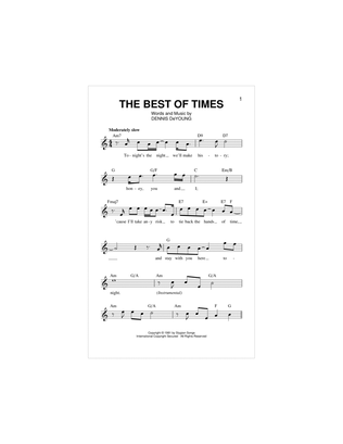 Book cover for The Best Of Times