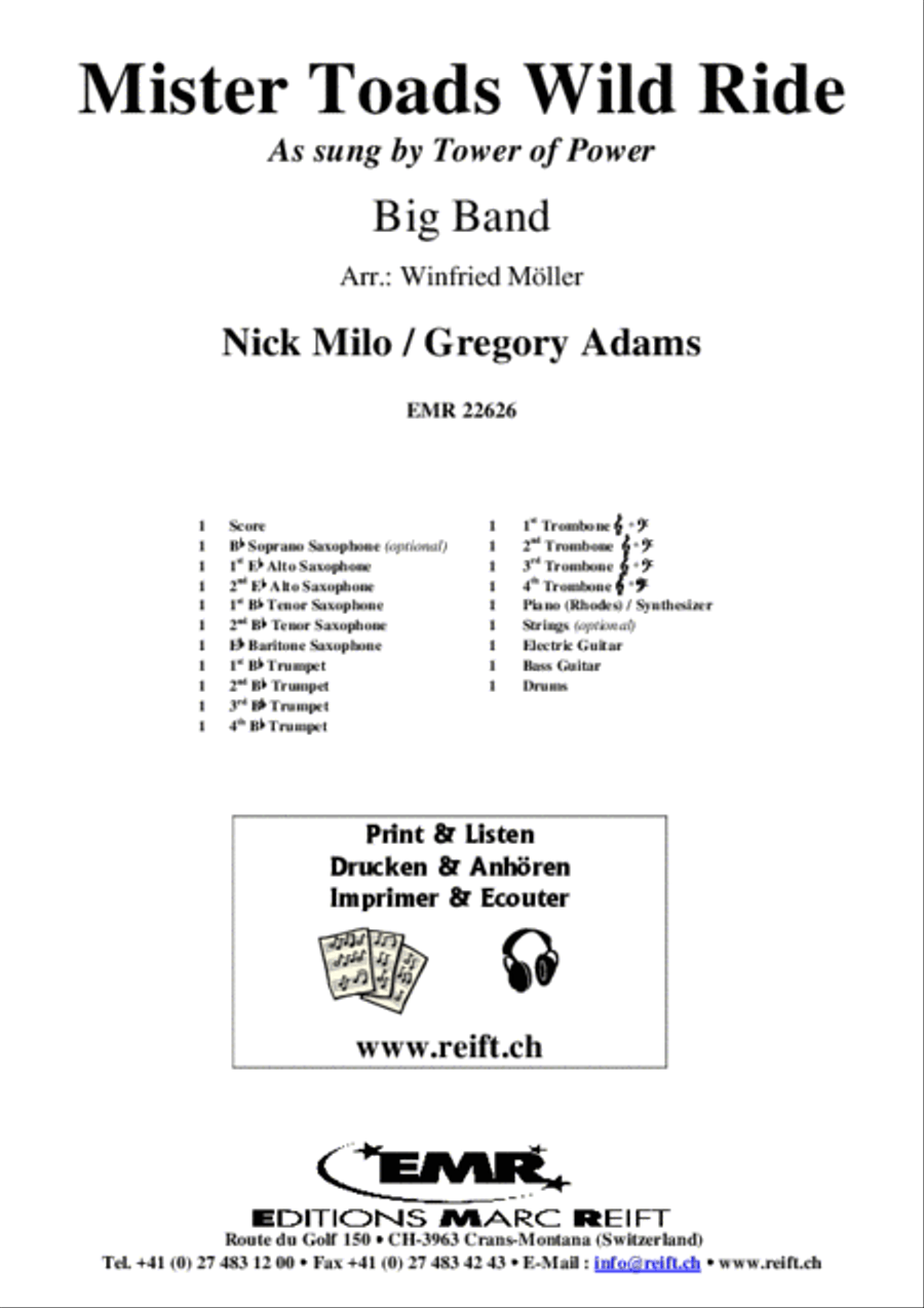 Mister Toads Wild Ride Big Band scores gallery preview page 2