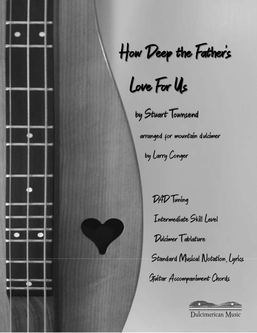 How Deep The Father's Love For Us Dulcimer scores gallery preview page 1