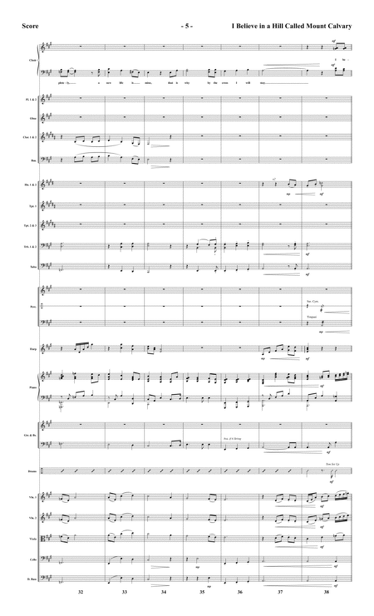 I Believe in a Hill Called Mount Calvary - Orchestral Score and Parts