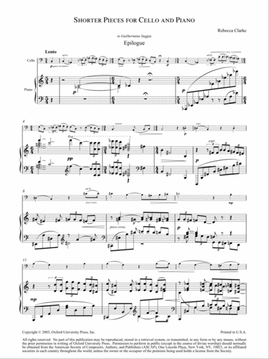 Shorter pieces for cello and piano Piano Accompaniment scores gallery preview page 2
