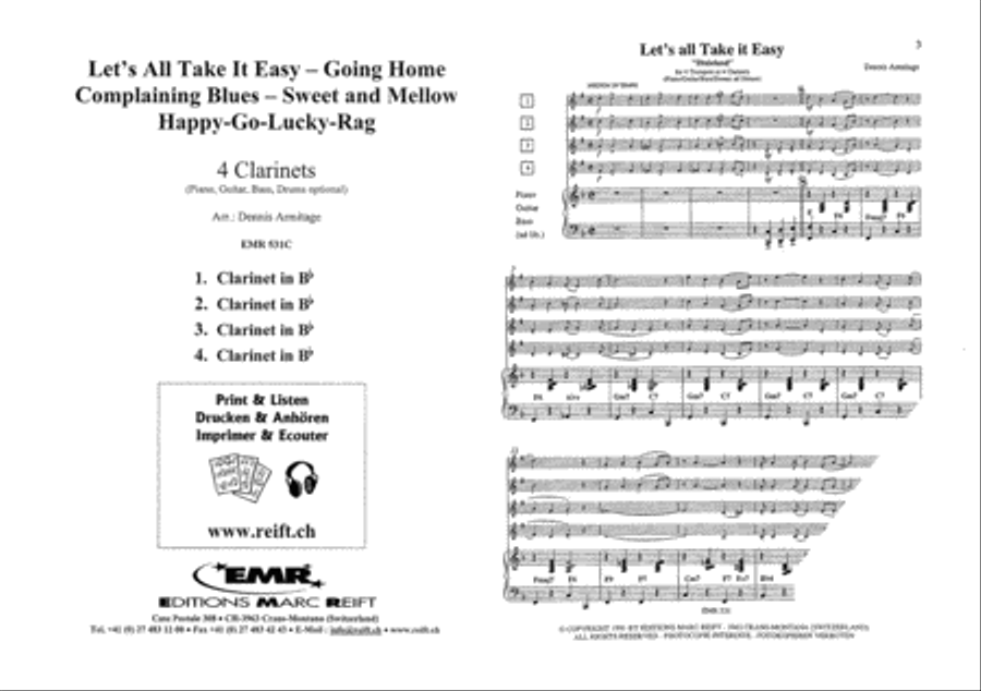 5 Jazzinations 5 Jazzinations Clarinet scores gallery preview page 2