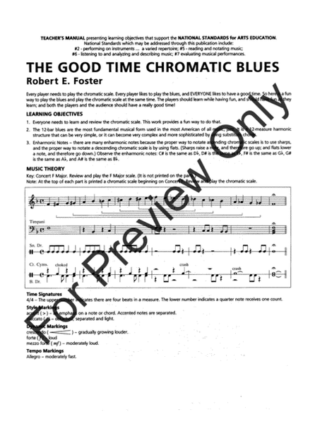 Good Time Chromatic Blues - Full Score