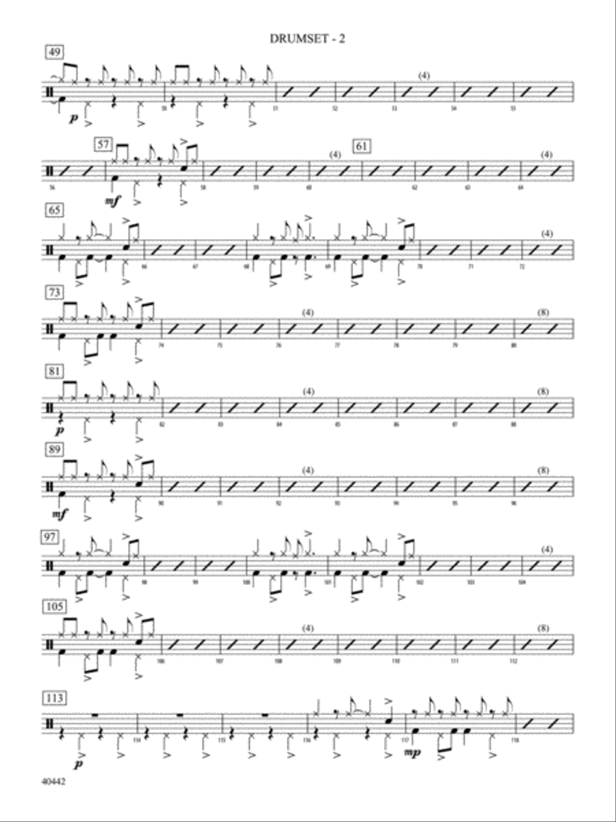 Cascade: Drums Cascade: Drums String Orchestra scores gallery preview page 2