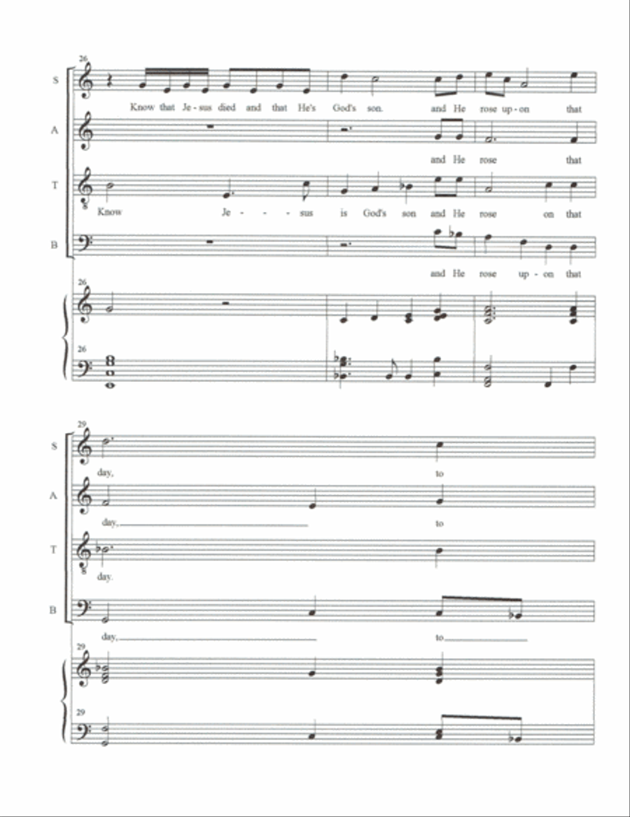 Open Up Your Eyes 4-Part scores gallery preview page 4