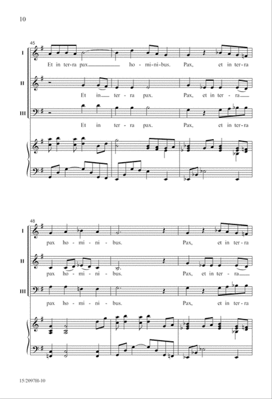 Et In Terra Pax Et In Terra Pax 3-Part scores gallery preview page 11